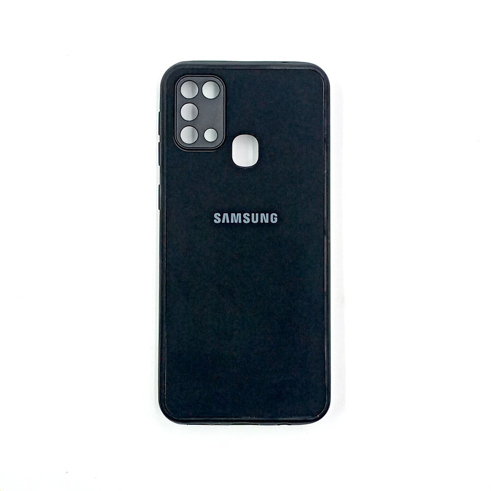 Samsung M31 / F41 / M21s Logo Silicone back cover with velvet inside protection layer