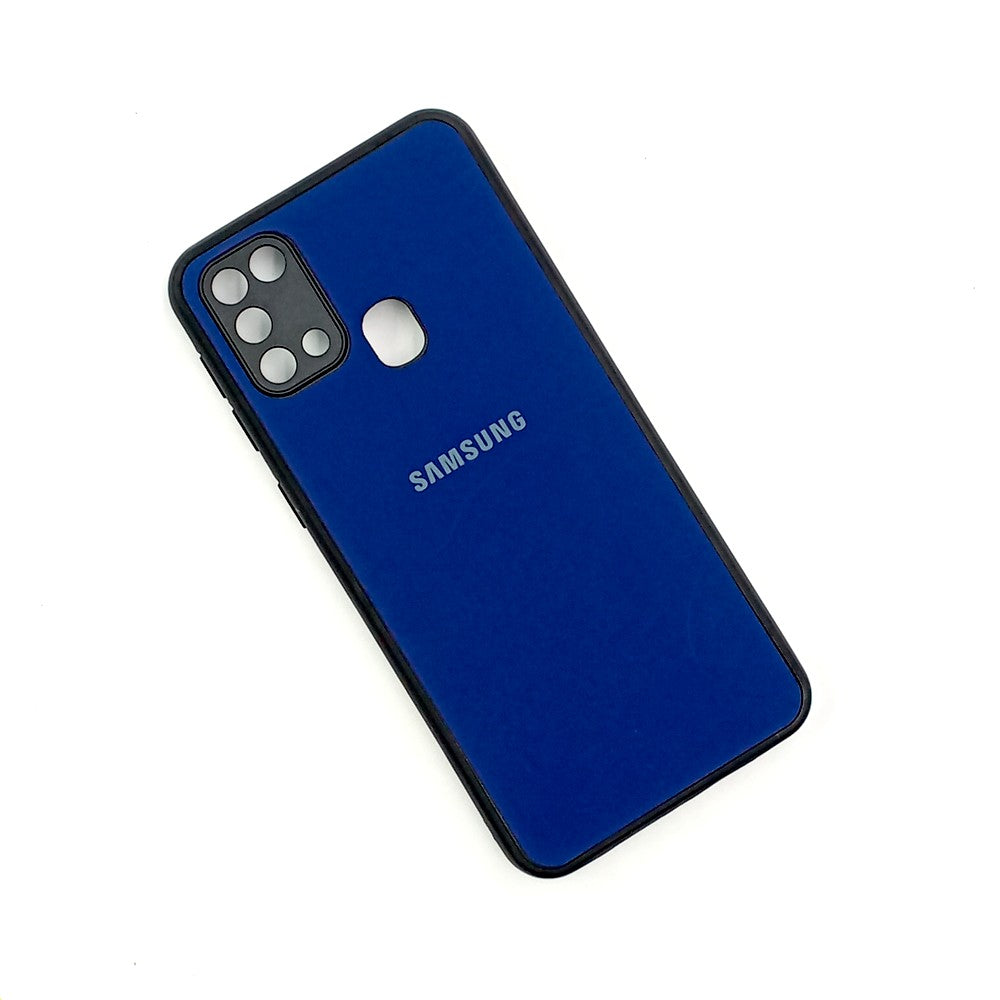 Samsung M31 / F41 / M21s Logo Silicone back cover with velvet inside protection layer