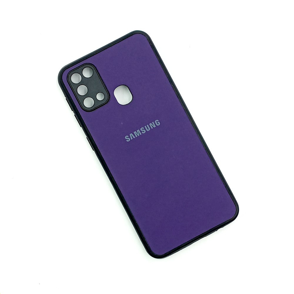 Samsung M31 / F41 / M21s Logo Silicone back cover with velvet inside protection layer
