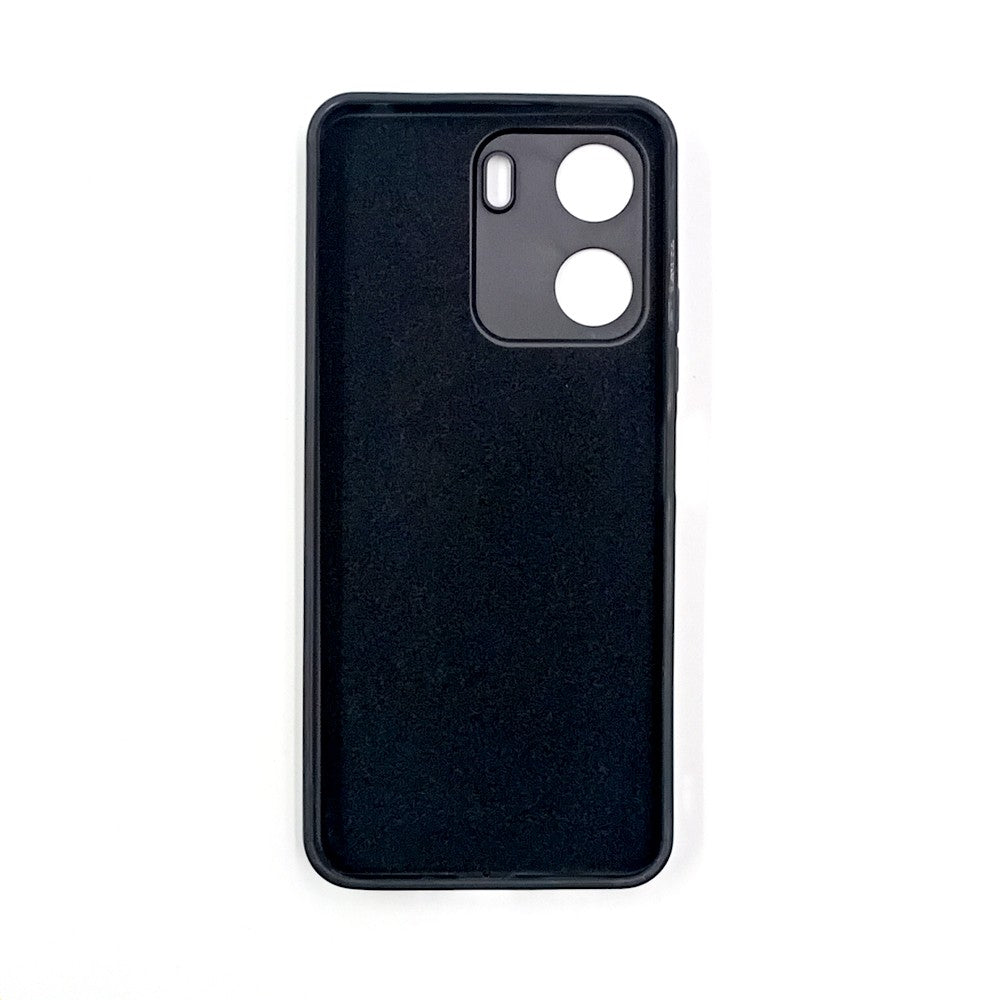 Redmi 13C Logo Silicone back cover with velvet inside protection layer