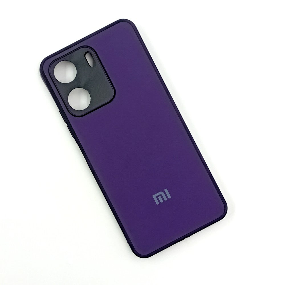 Redmi 13C Logo Silicone back cover with velvet inside protection layer