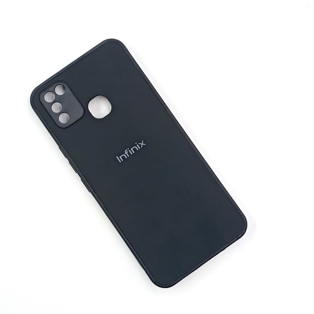 Infinix Smart 5 Logo Silicone back cover with velvet inside protection layer
