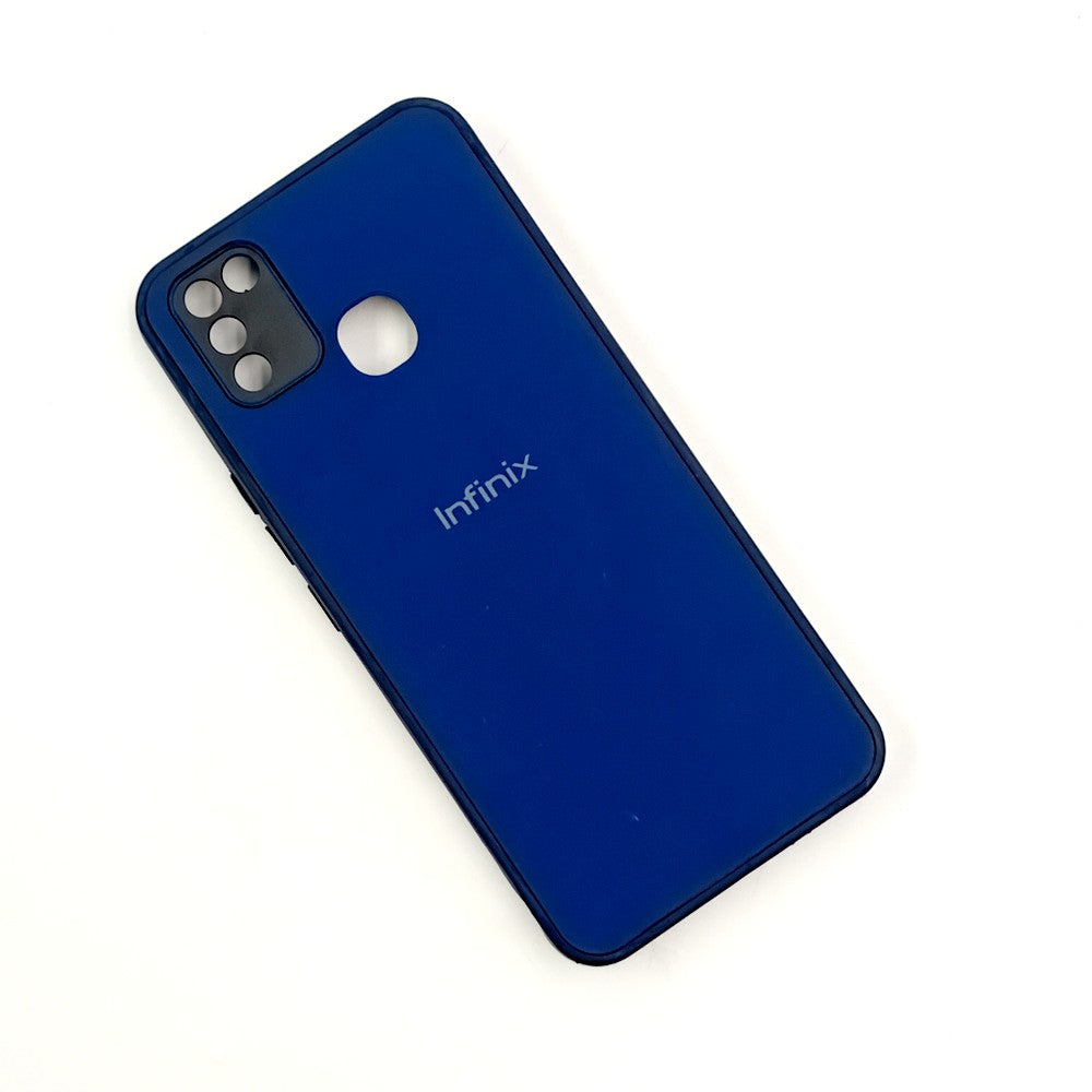 Infinix Smart 5 Logo Silicone back cover with velvet inside protection layer