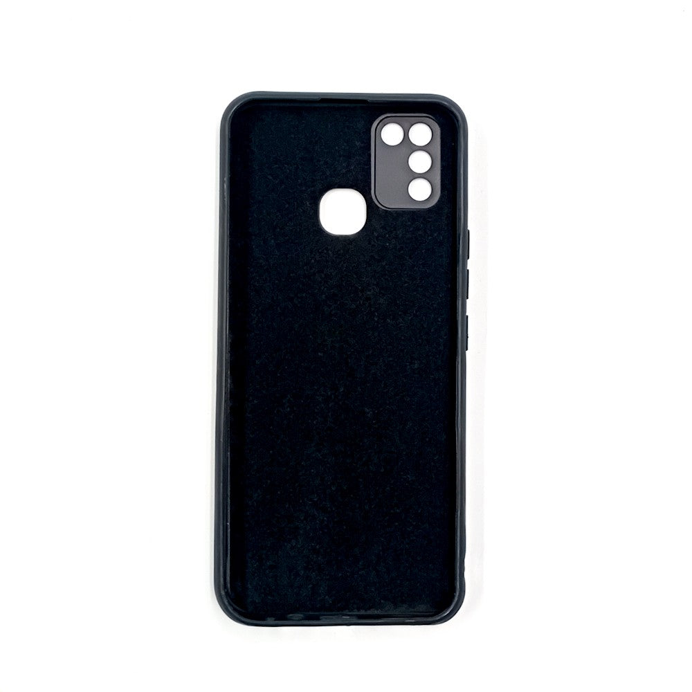 Infinix Smart 5 Logo Silicone back cover with velvet inside protection layer