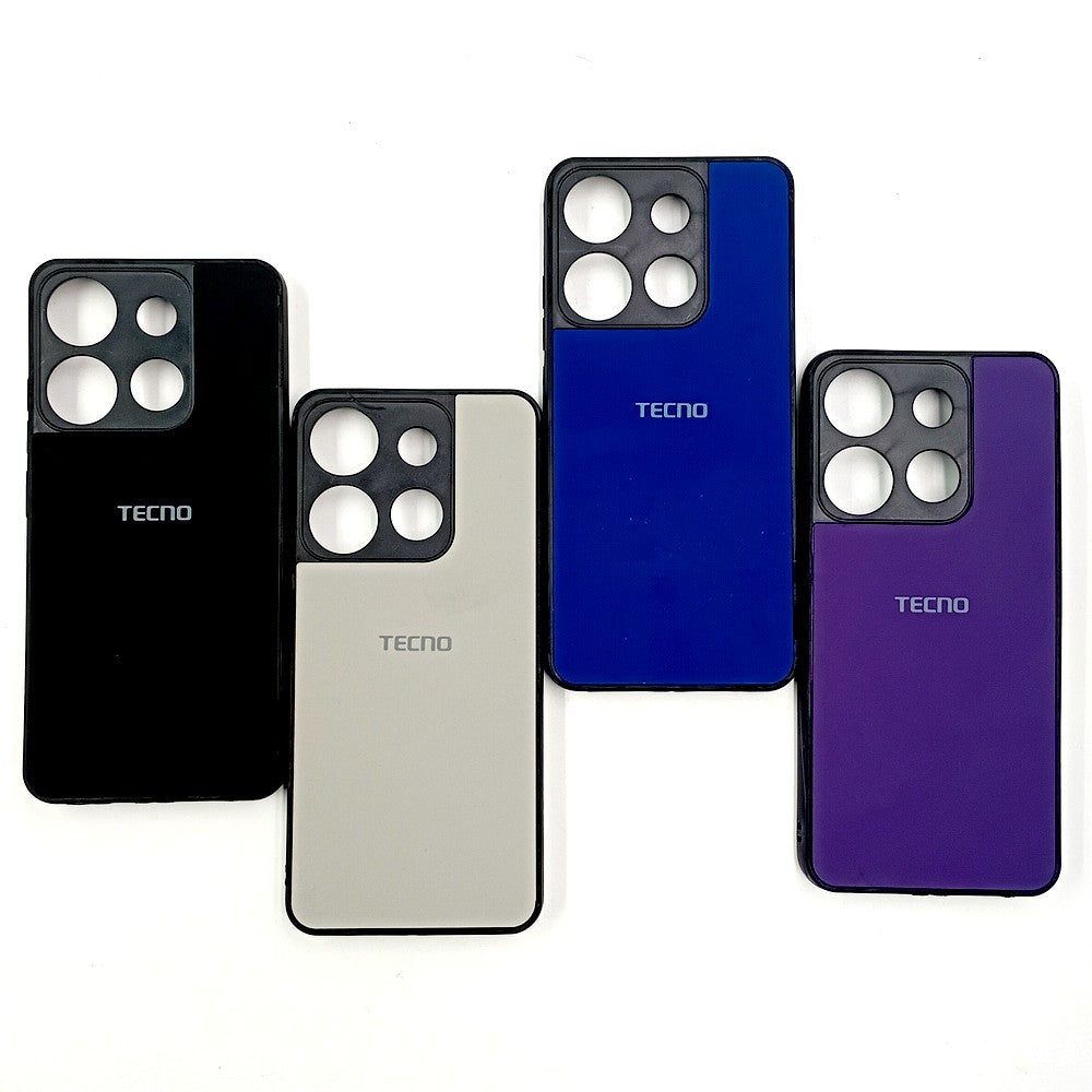 Infinix Smart 7 / Tecno Spark Go 2023 Logo Silicone back cover with velvet inside protection layer