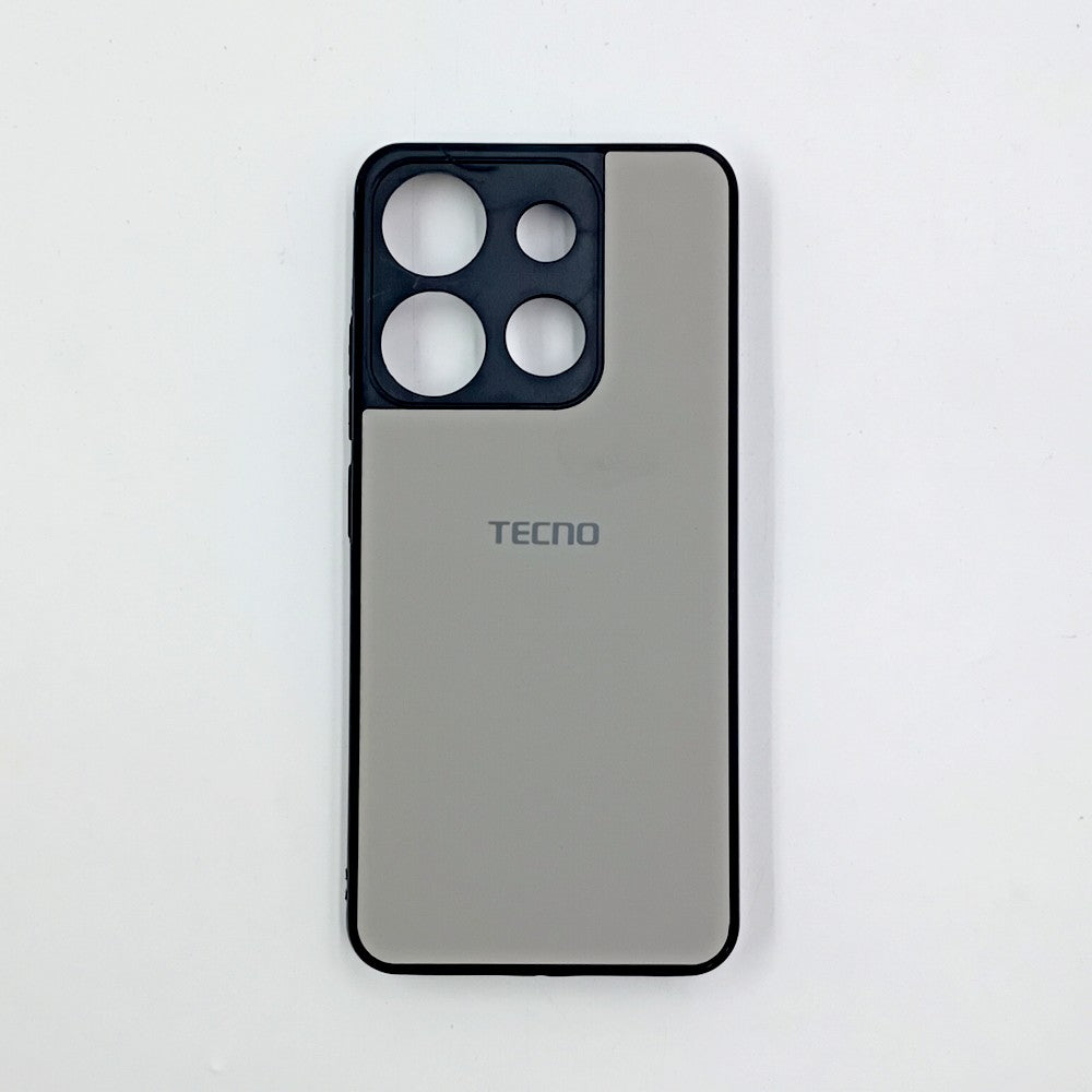 Infinix Smart 7 / Tecno Spark Go 2023 Logo Silicone back cover with velvet inside protection layer