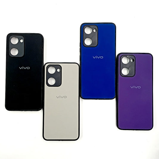 Vivo Y03 Logo Silicone back cover with velvet inside protection layer