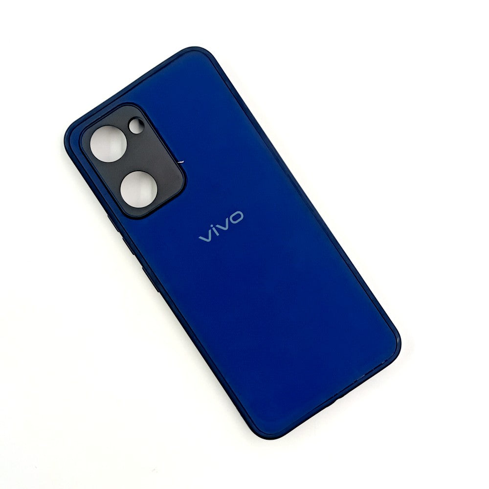 Vivo Y03 Logo Silicone back cover with velvet inside protection layer