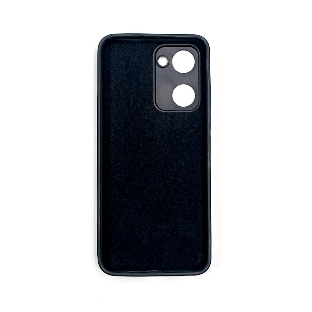 Vivo Y03 Logo Silicone back cover with velvet inside protection layer