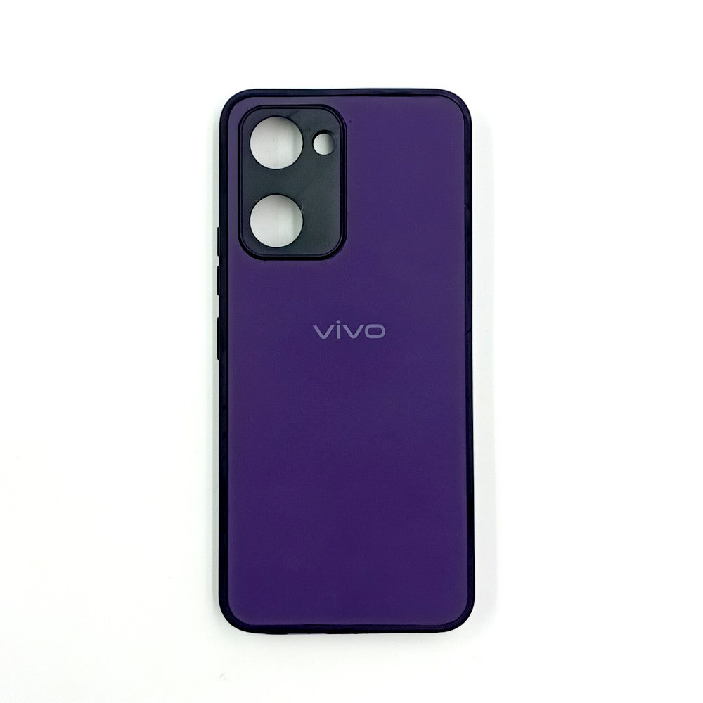 Vivo Y03 Logo Silicone back cover with velvet inside protection layer