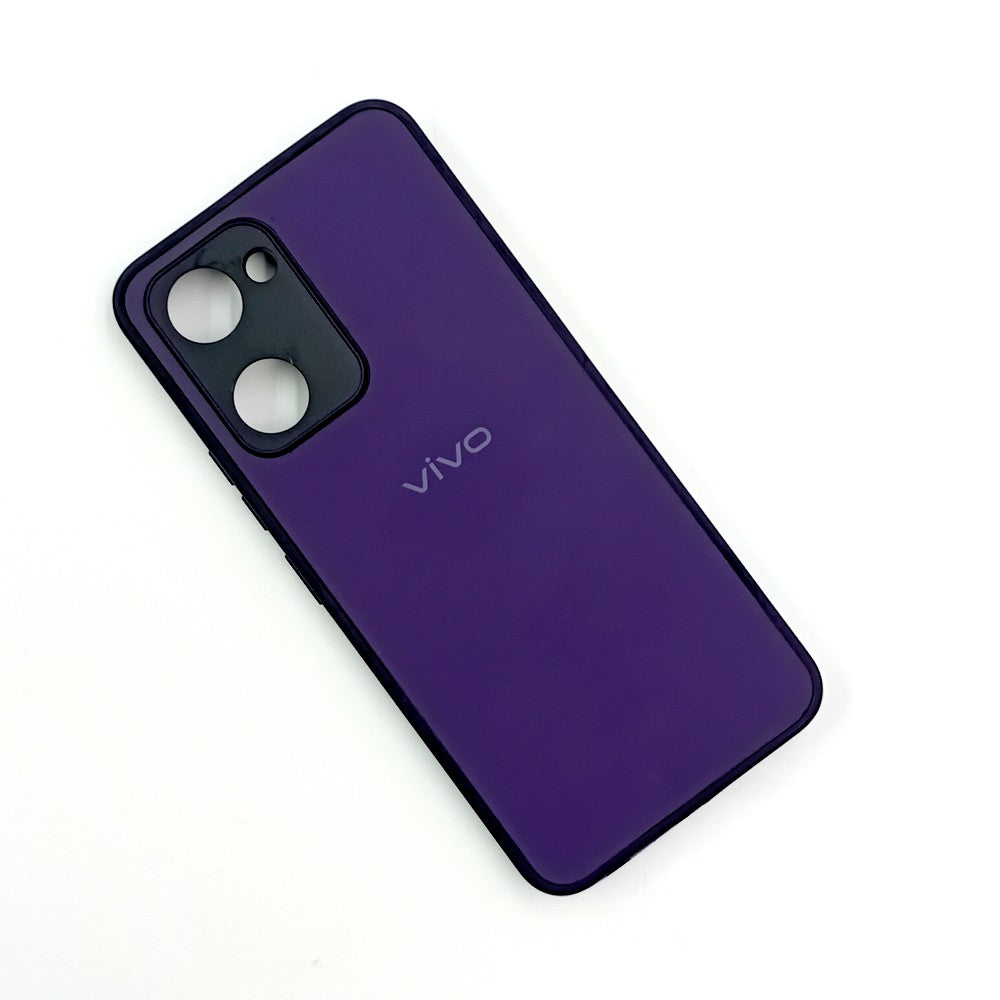 Vivo Y03 Logo Silicone back cover with velvet inside protection layer