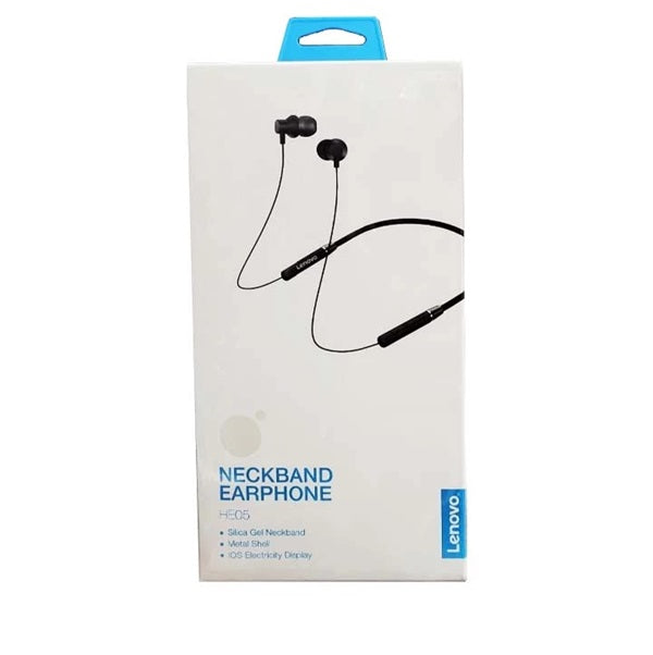Lenovo HE05 Bluetooth Neckband Earphones