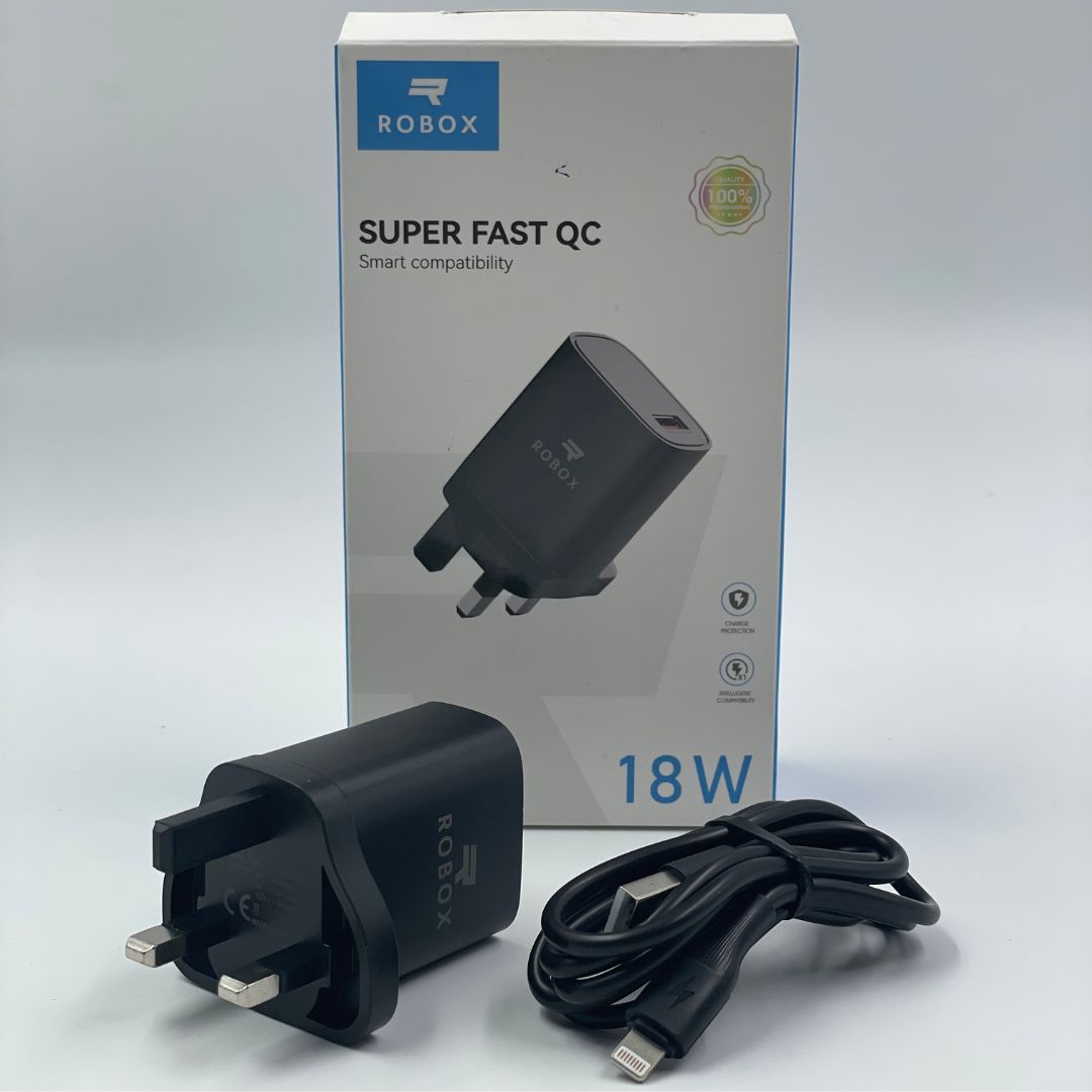 Robox 18W Charger with Lightning Cable