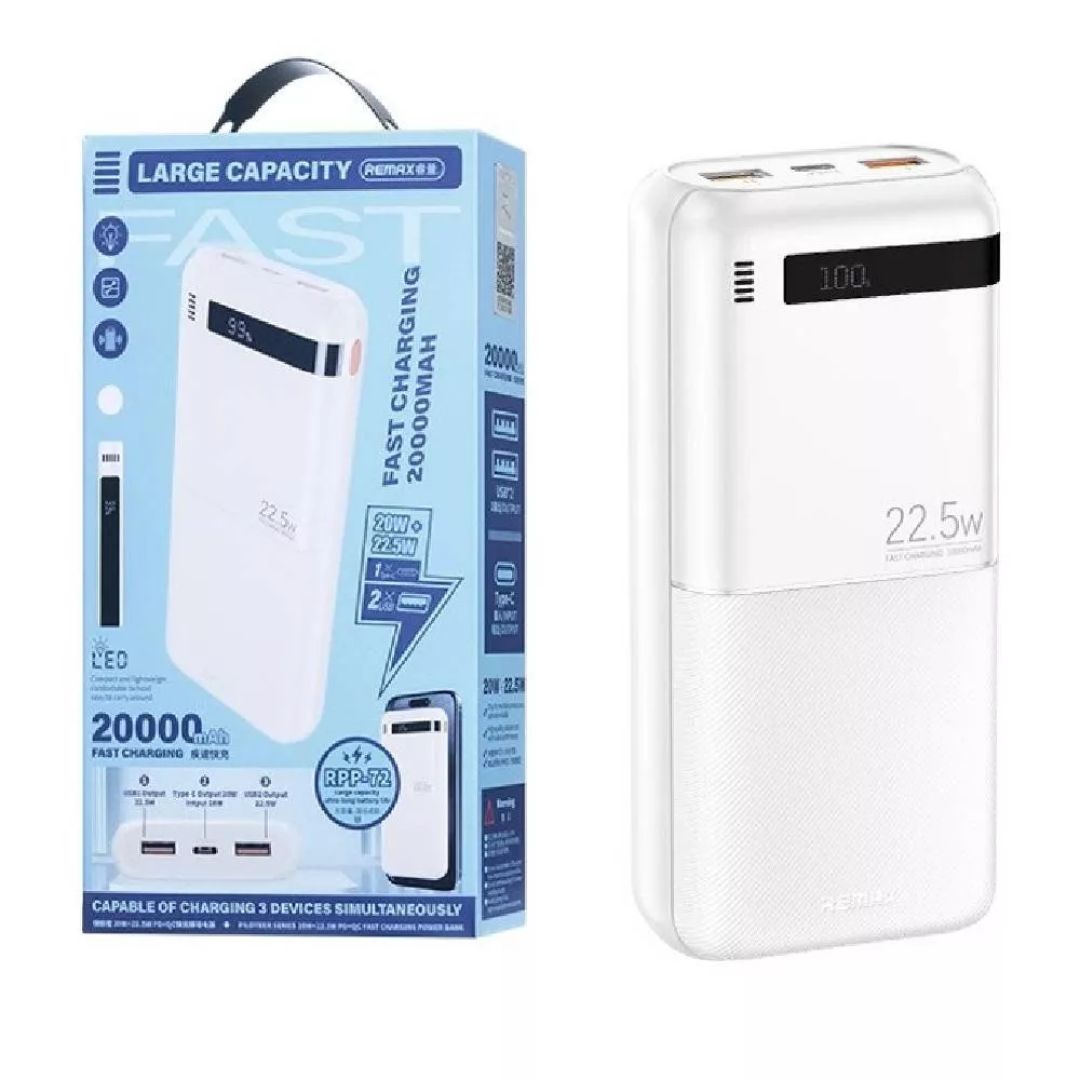 REMAX Piloteer 20000mAh Power Bank RPP-72