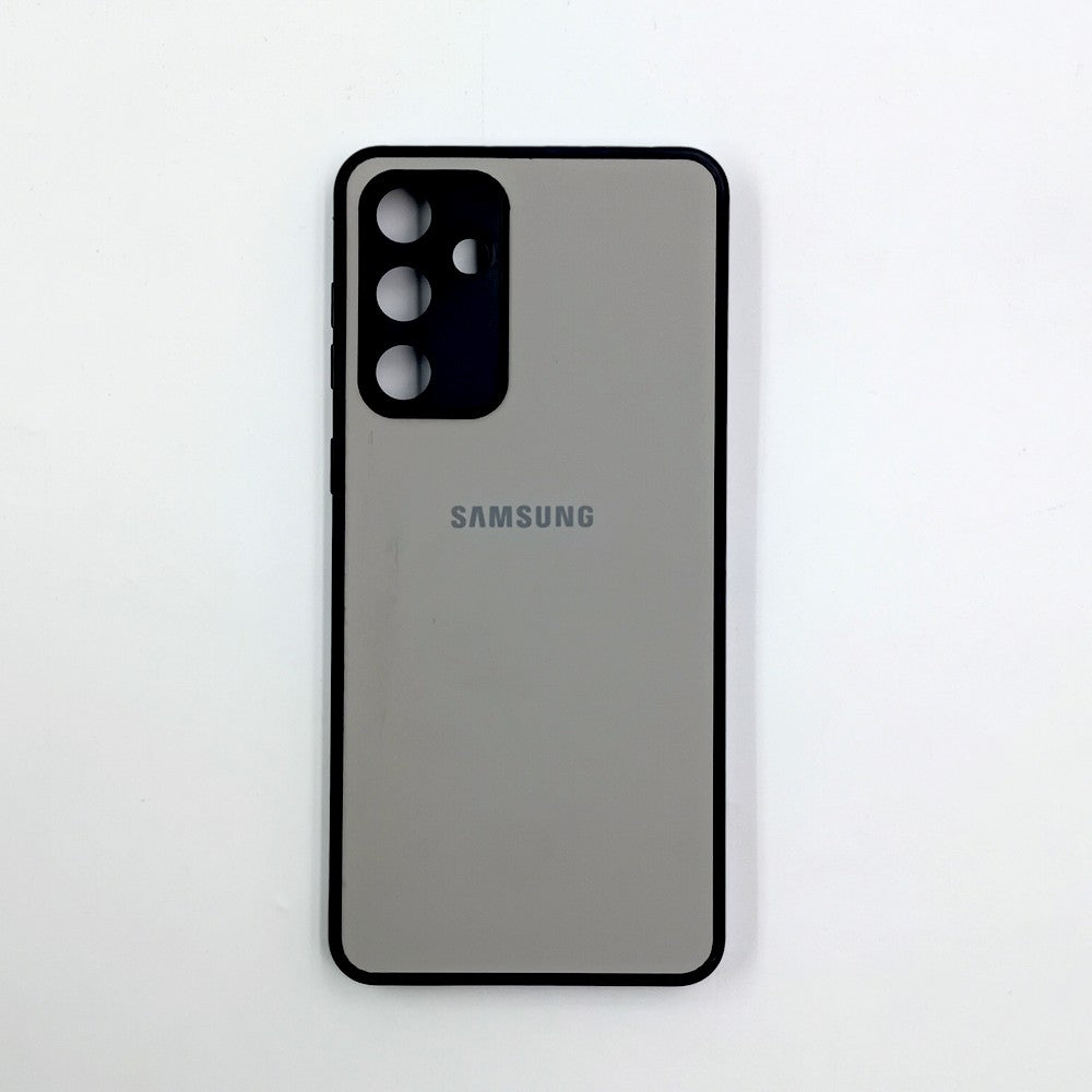 Samsung M55 Logo Silicone back cover with velvet inside protection layer