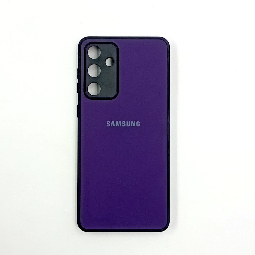 Samsung M55 Logo Silicone back cover with velvet inside protection layer
