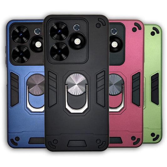 Tecno Spark Go 2024 / infinx Smart 8 Hard PC Case with ring holder Shockproof Slim back Cover