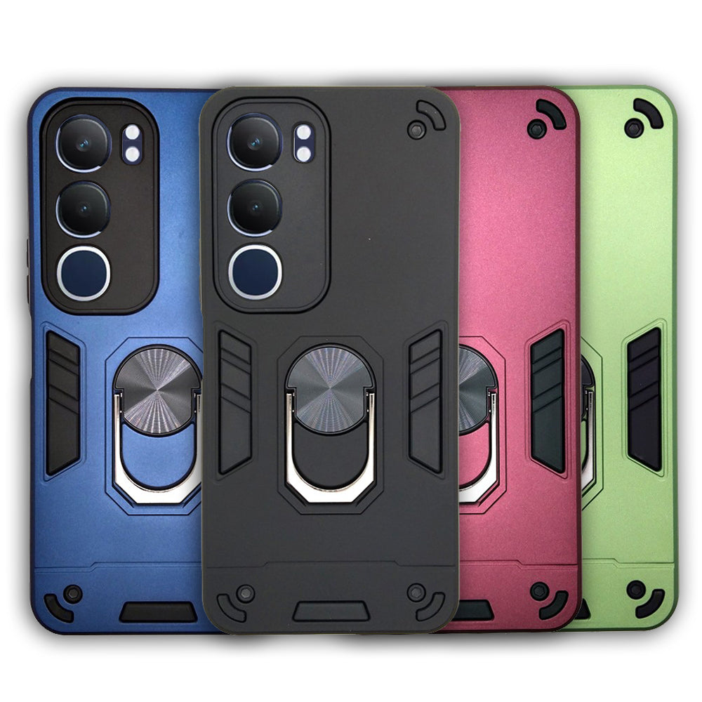Vivo Y19s / Y29 Hard PC Case with ring holder Shockproof Slim back Cover