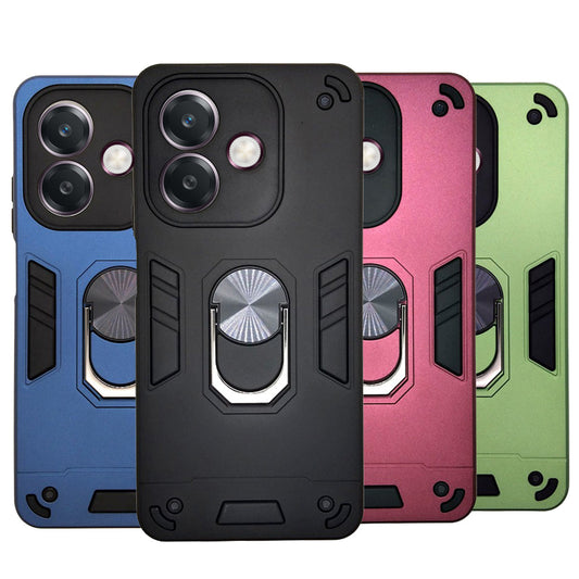 OPPO A3X Hard PC Case with ring holder Shockproof Slim back Cover