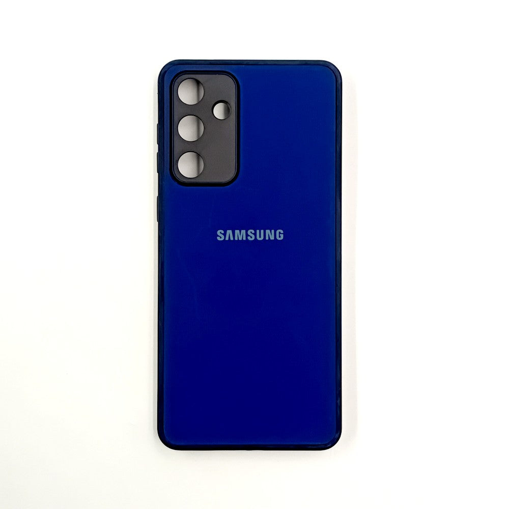 Samsung M55 Logo Silicone back cover with velvet inside protection layer