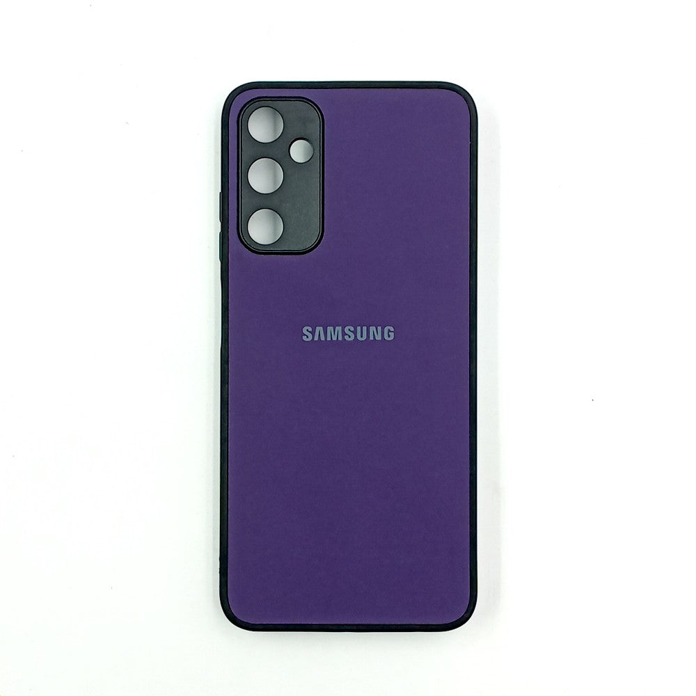 Samsung M14 Logo Silicone back cover with velvet inside protection layer