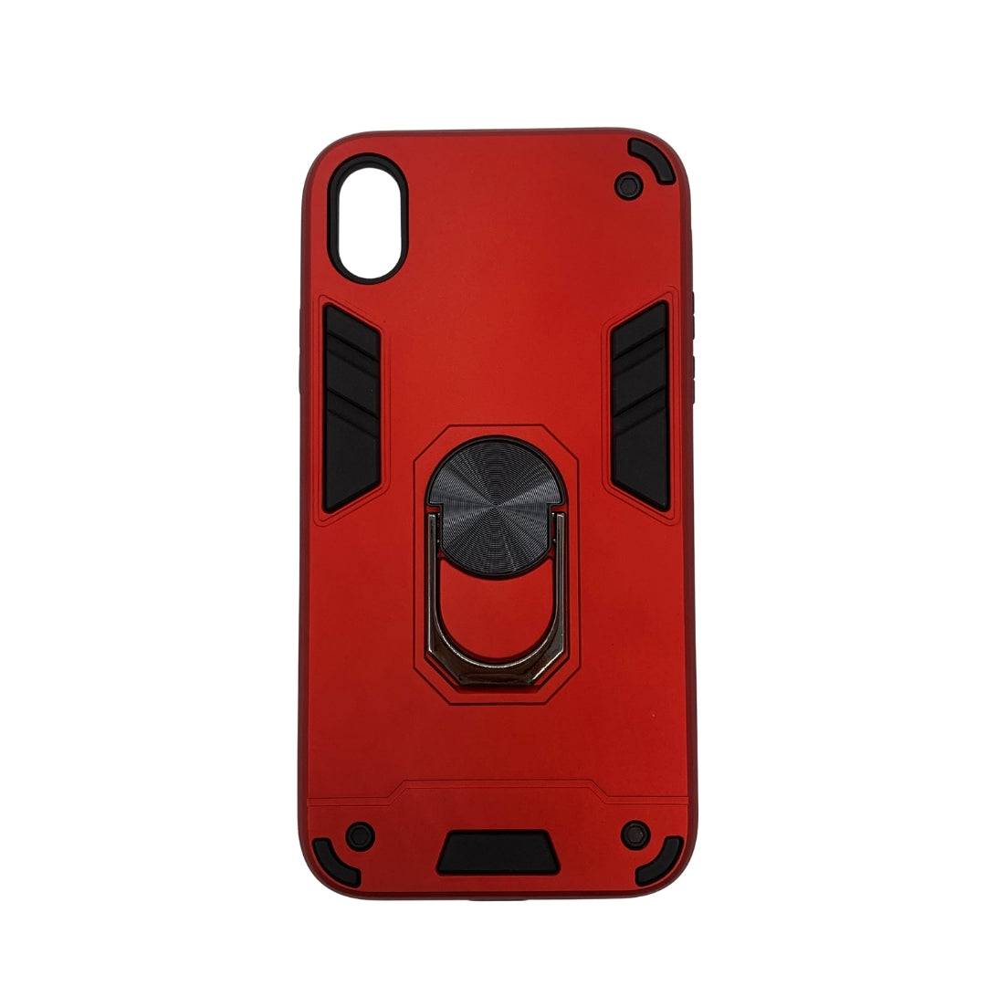 iPhone XR Hard PC Case with ring holder Shockproof Slim back Cover