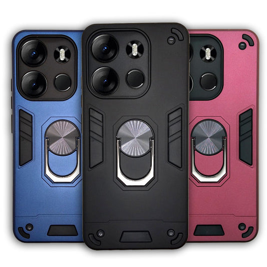Tecno Spark Go 2023 Tecno POP 7 Hard PC Case with ring holder Shockproof Slim back Cover