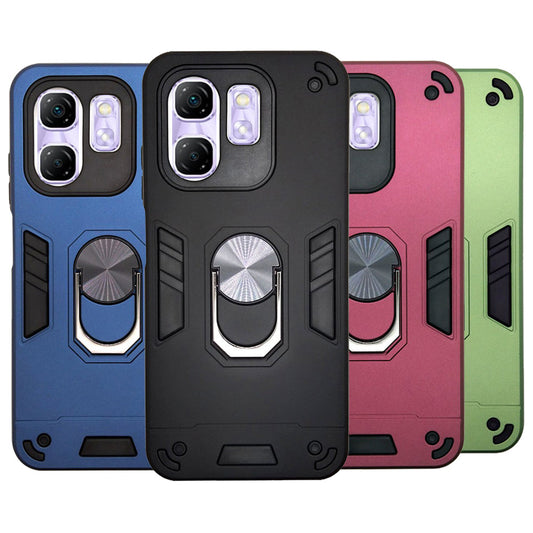infinix Hot 50i / Smart 9 Hard PC Case with ring holder Shockproof Slim back Cover