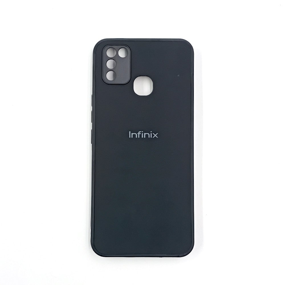 Infinix Smart 5 Logo Silicone back cover with velvet inside protection layer