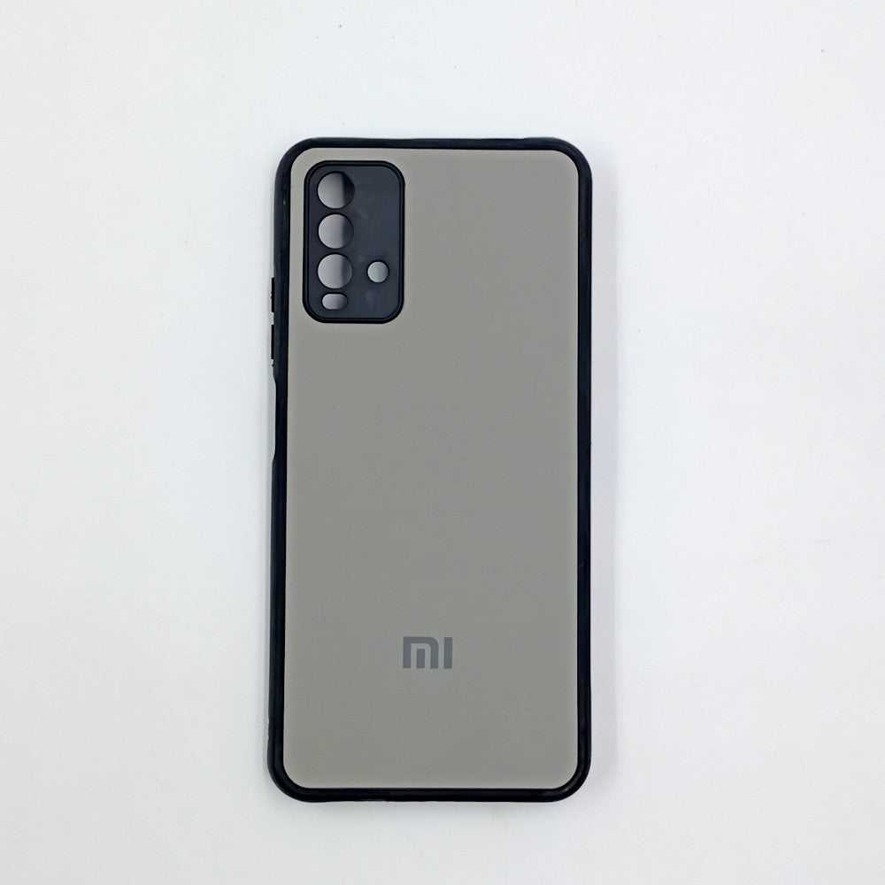 Redmi 9T Logo Silicone back cover with velvet inside protection layer