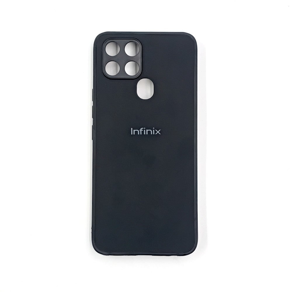 Infinix Smart 6 Logo Silicone back cover with velvet inside protection layer