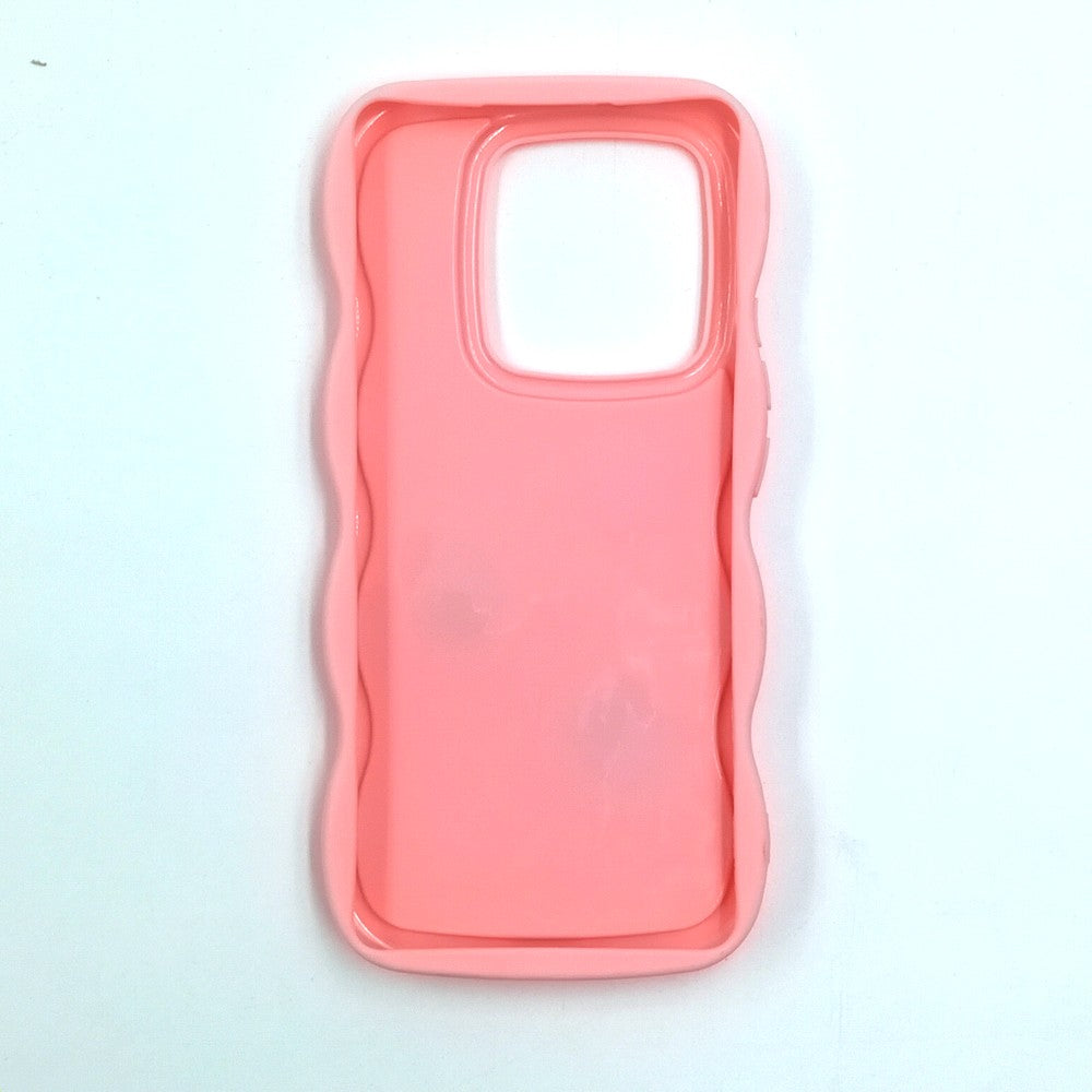 Redmi Note 14 5G Cute Cartoon 3D Silicone Phone Case for Girls Soft Wavy Edge Back Cover with Bear Flower & Fun Charms Shockproof Protective Case