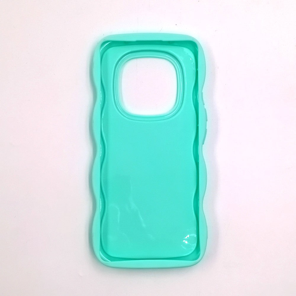 Redmi Note 14 Pro 5G Cute Cartoon 3D Silicone Phone Case for Girls Soft Wavy Edge Back Cover with Bear Flower & Fun Charms Shockproof Protective Case