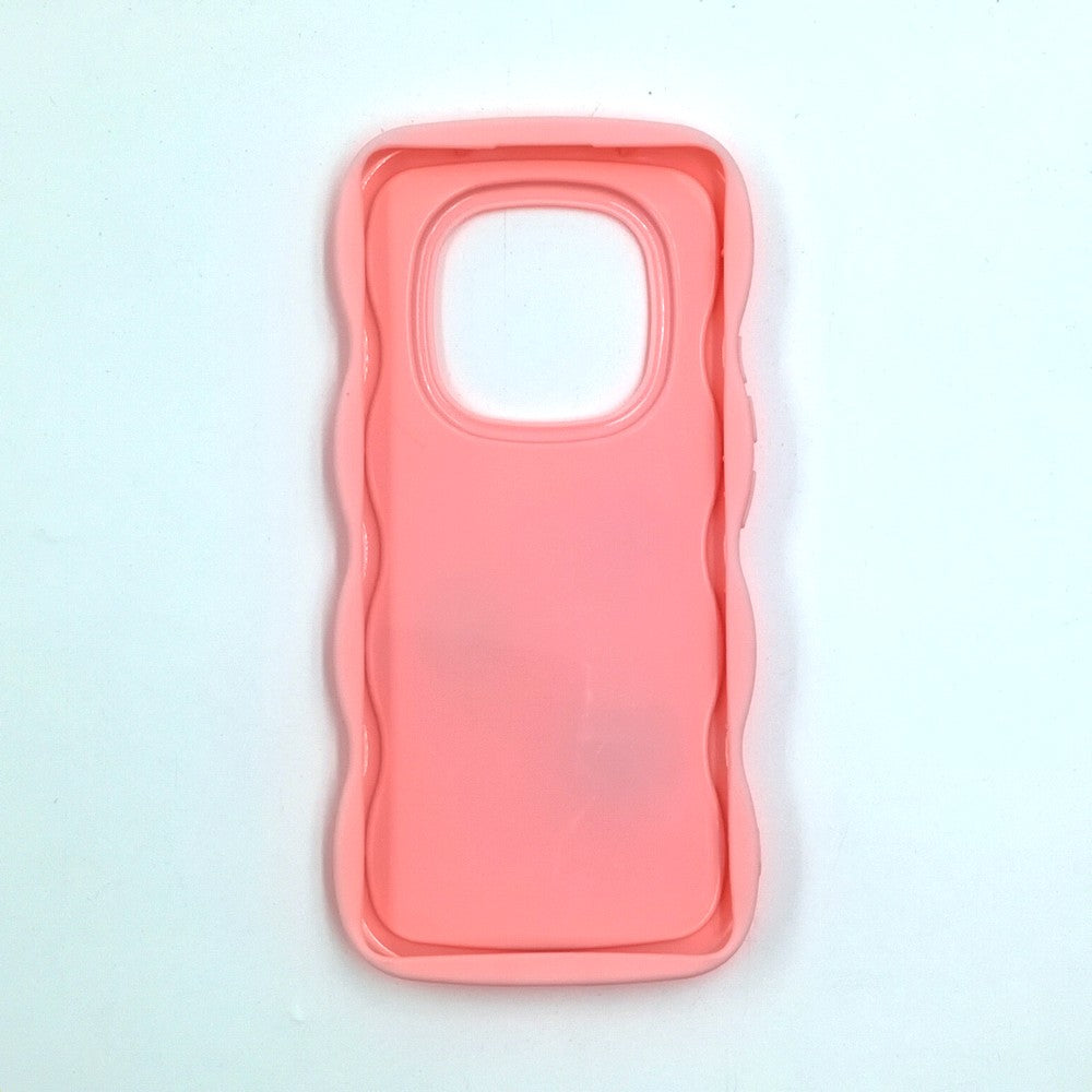 Redmi Note 14 Pro 5G Cute Cartoon 3D Silicone Phone Case for Girls Soft Wavy Edge Back Cover with Bear Flower & Fun Charms Shockproof Protective Case