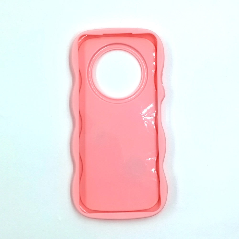 Tecno Spark 30C 4G Cute Cartoon 3D Silicone Phone Case for Girls Soft Wavy Edge Back Cover with Bear Flower & Fun Charms Shockproof Protective Case