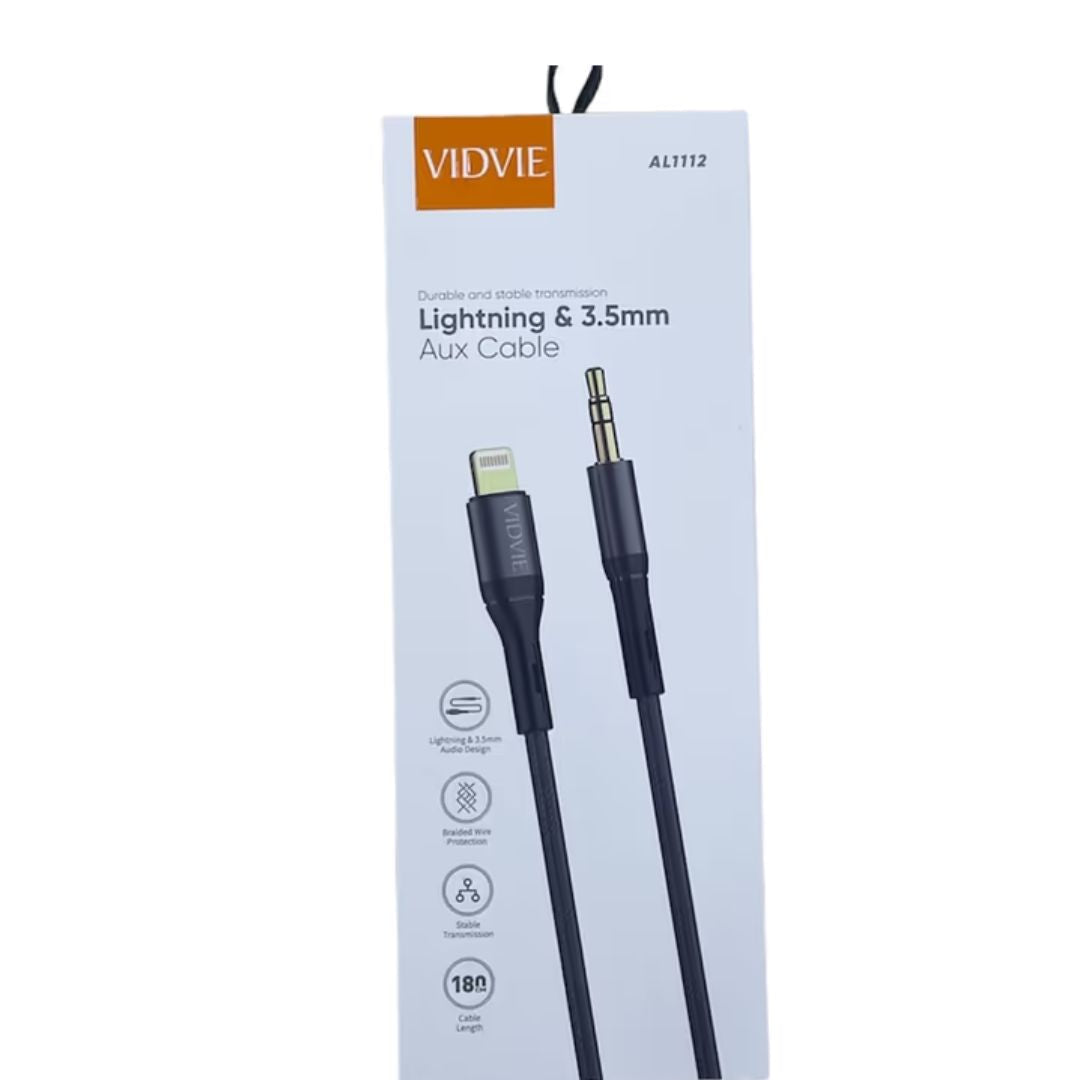 VIDVIE AL-1112 Lightning to AUX Cable