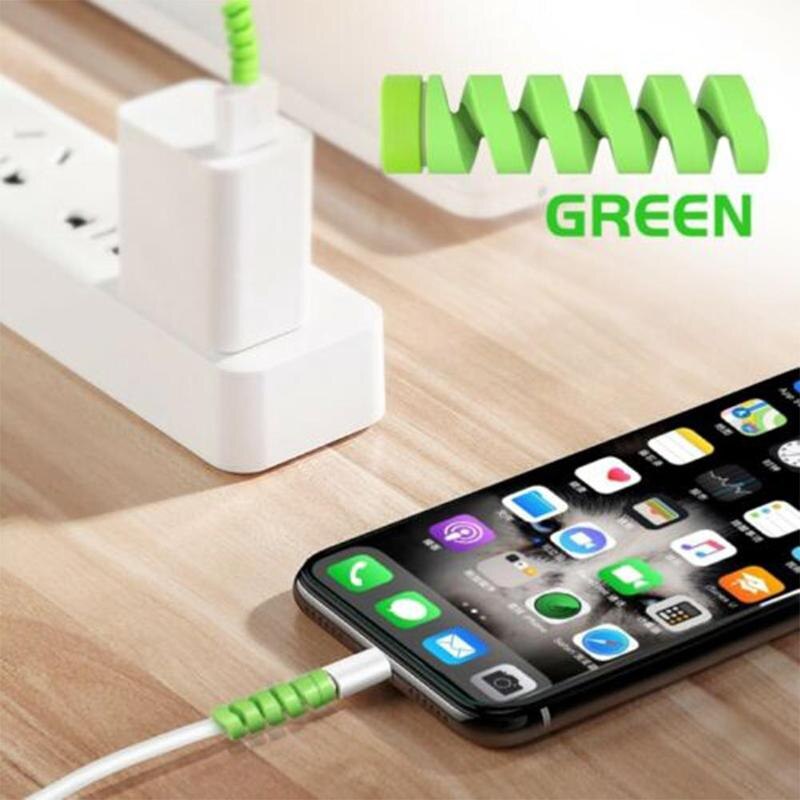 4PCS Rubber Cable Protector for USB & Charger Wires – Durable Anti-Fray Cord Protectors (Mixed Colours)