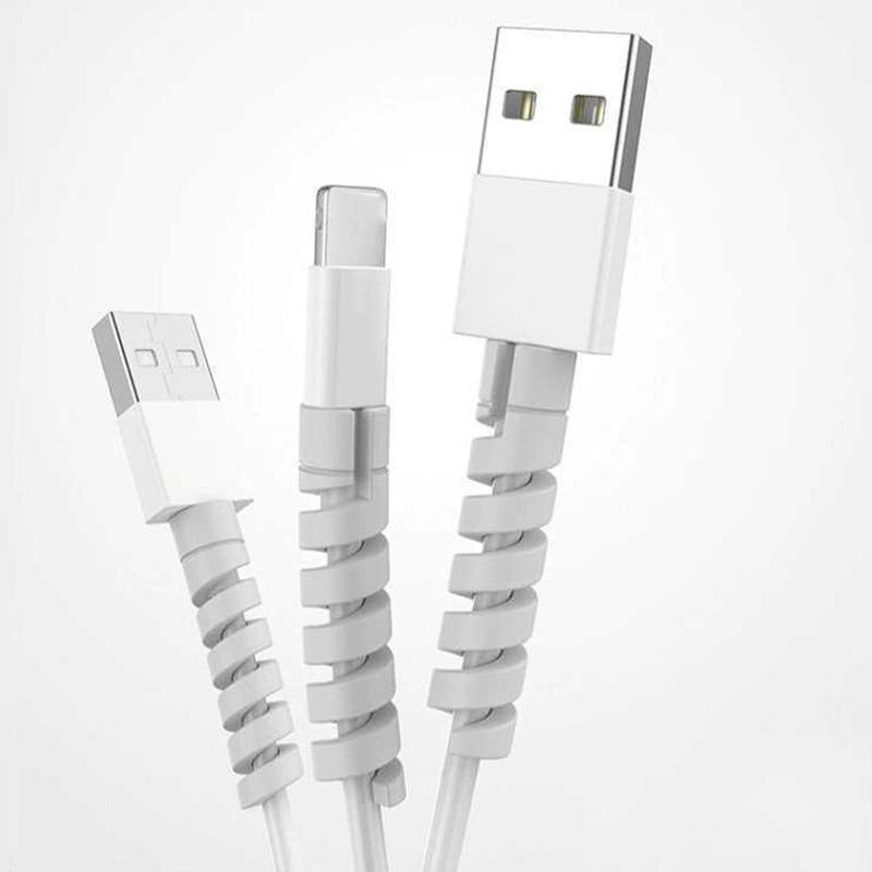 4PCS Rubber Cable Protector for USB & Charger Wires – Durable Anti-Fray Cord Protectors (Mixed Colours)